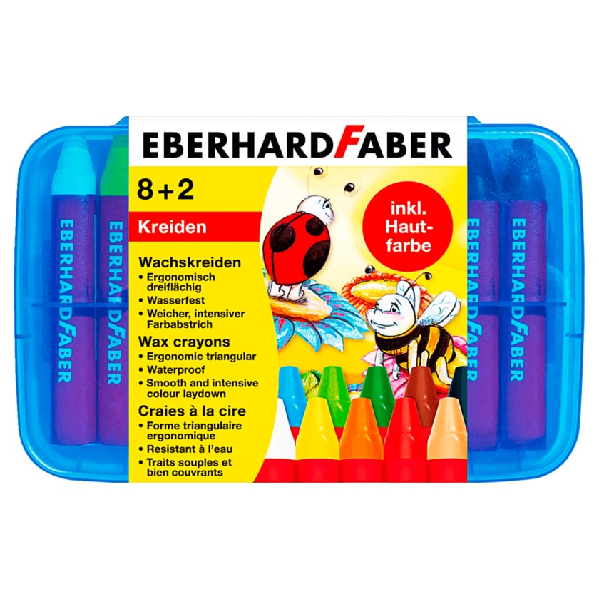 Eberhard Faber Wachsmalkreiden Dreiflächig 10 Stück